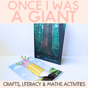 Once I Was a Giant Printable Pack - Literacy, Maths, Book Crafts & Design Printables - Book Week 2026
