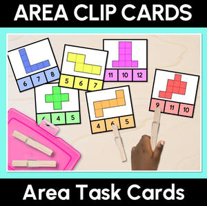 Find The Area - Clip Cards