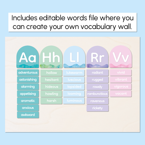 Resource preview 2 for Alphabet Toppers -  Sea of Wonder Collection - Calming Classroom Decor