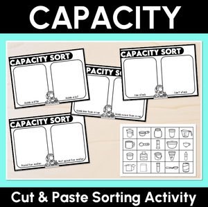 Capacity Sorting Mats – Cut & Paste Version