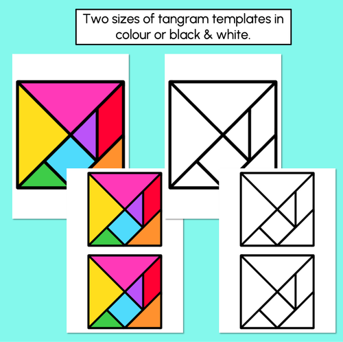 Resource preview 2 for Tangrams Student Templates