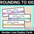1 for Rounding to Nearest Hundred - Number Lines Display Cards & Desk Companions (Rainbow)