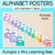 1 for Alphabet Posters - The Kutopia Collection - Watercolour Rainbow with Clipart