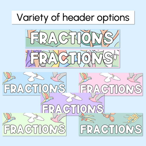 Resource preview 5 for FRACTIONS POSTERS - The Brentos Collection