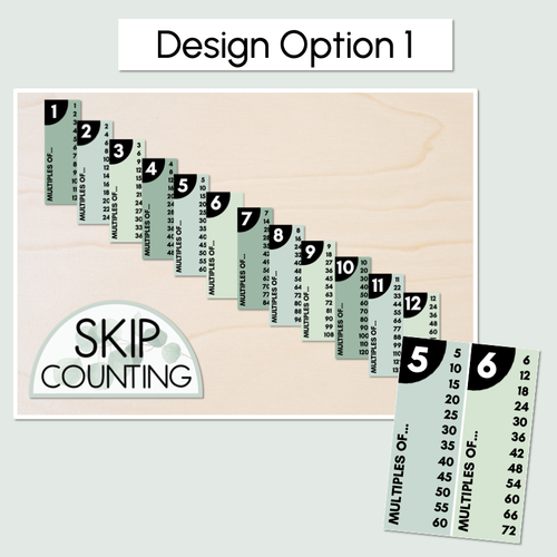 Resource preview 2 for Multiples & Skip Counting Posters - The Eucalyptus Edit - Eucalyptus Classroom Decor