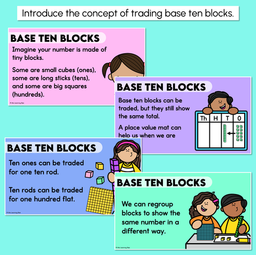 Resource preview 2 for Make the Trade - Trading Base Ten Blocks - Digital Slides