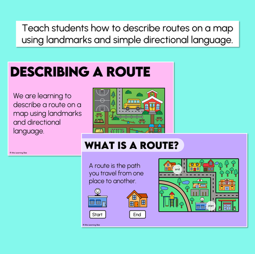 Resource preview 2 for Describing a Route - Position & Direction - Digital Slides