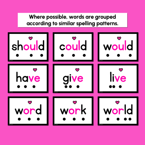 Resource preview 4 for Heart Word Interactive PowerPoint Slides