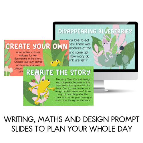 Resource preview 3 for Snap Writing and Math Slides, Craft and Writing Sheets - Book Week 2023