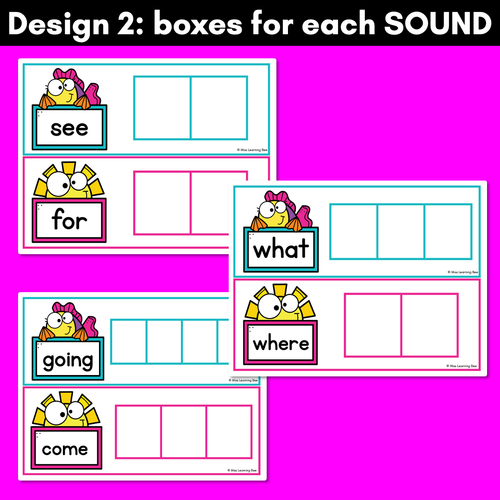 Resource preview 3 for High Frequency Word Building Cards - Low Prep Phonics Center for Heart Words