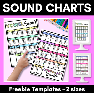 Phonics Sound Charts - Mini Sound Wall - RAINBOW