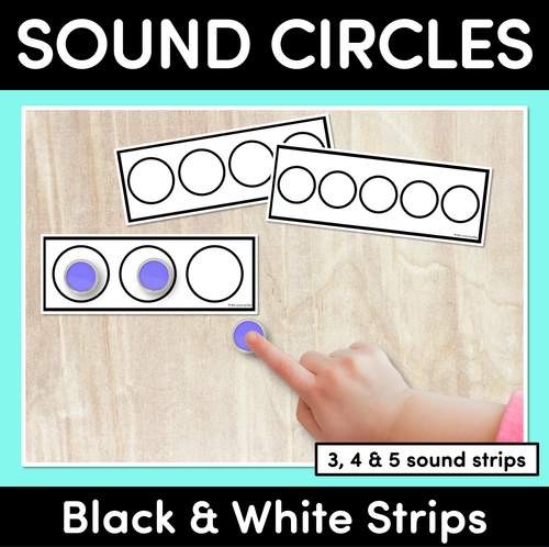 Resource preview 1 for Sound Circle Strips - BLACK & WHITE