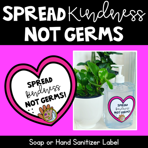 Resource preview 1 for Spread Kindness Not Germs LABELS