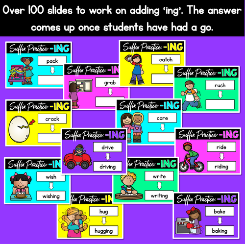 Resource preview 3 for Adding ING - Suffix Rule PowerPoint