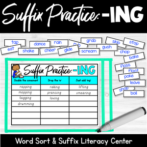 Adding ING - Suffix Rule Literacy Center