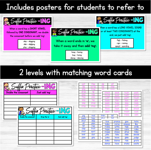 Resource preview 3 for Adding ING - Suffix Rule Literacy Center