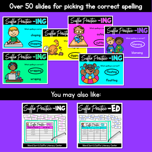 Resource preview 4 for Adding ING - Suffix Rule PowerPoint