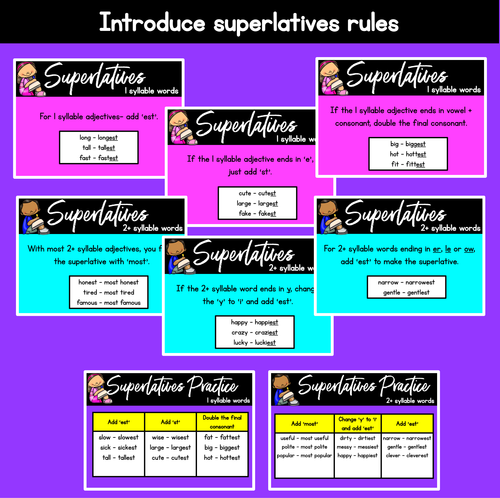 Resource preview 3 for Superlative Adjectives PowerPoint Slides