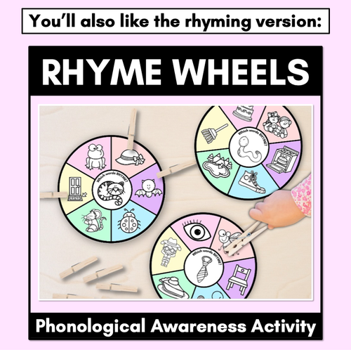 Resource preview 4 for Syllable Wheels - Learning to Count Syllables - Phonological Awareness