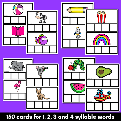 Resource preview 3 for Syllable Box Task Cards