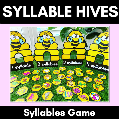 Resource preview 1 for Syllable Sorting Game - Bee Hives