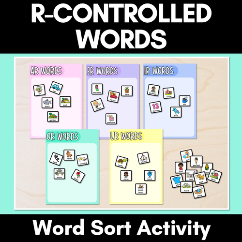 Resource preview 1 for R-Controlled Vowels Word Sort Activity