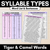 7 for Syllable Pattern Word Lists Bundle