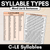 2 for Syllable Pattern Word Lists Bundle