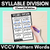 1 for Syllable Division Printables - Closed Syllables - VCCV Pattern Words