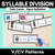 7 for Syllable Division Task Cards Bundle