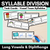 3 for Syllable Division Task Cards Bundle