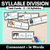 1 for Syllable Division Task Cards - C+le Syllables - Consonant + le words