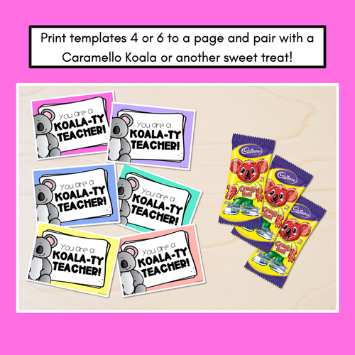 Resource preview 2 for Koala-ty Thank You Pun Cards Teacher Appreciation Freebies