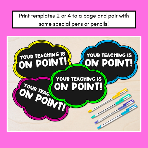 Resource preview 2 for On Point Thank You Pun Cards Teacher Appreciation Freebies