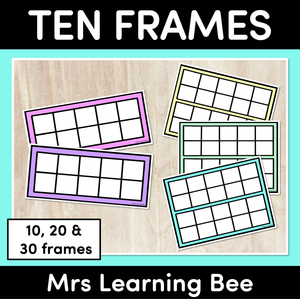 Ten Frame Templates- Mrs Learning Bee