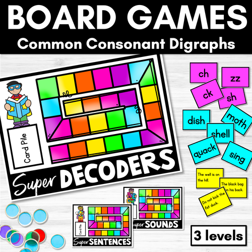 Resource preview 2 for Phonics Board Games Bundle