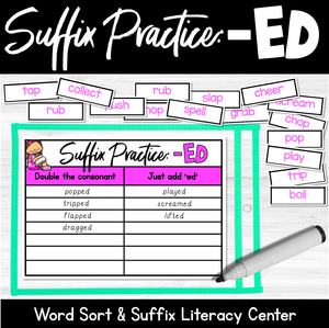 Adding ED - Suffix Rule Literacy Center