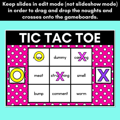 Resource preview 3 for DIGITAL TIC TAC TOE for Consonant Phoneme M, MM - Phonics Activity for PowerPoint