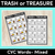 1 for Trash or Treasure Worksheets CVC MIXED