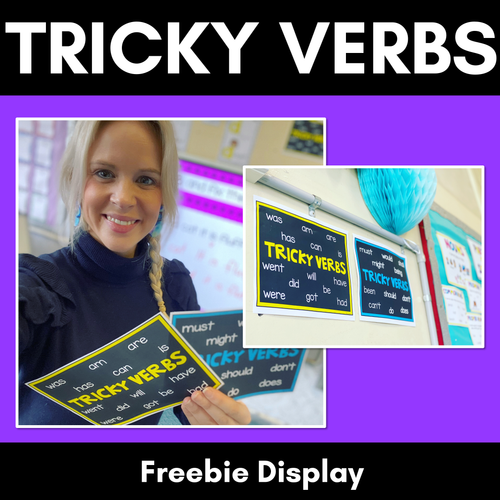 Resource preview 1 for Tricky Verb Poster Display