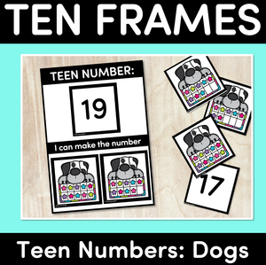 Ten Frames with SPOTTY DOGS: Teen Numbers 11-20