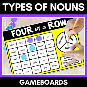 Types of Nouns Game - Person Place or Thing - NO PREP GRAMMAR GAME