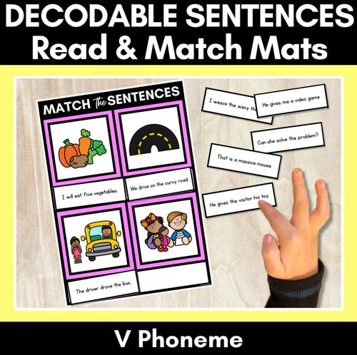 Resource preview 19 for Consonant Phoneme Decodable Sentence Activities COMPLETE BUNDLE