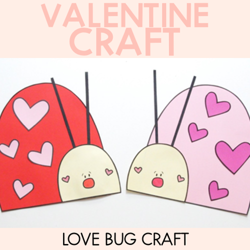 Resource preview 1 for Love Bug Valentine's Day Craft