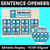 1 for Sentence Openers Editable Door Display- VCOP aligned Vocabulary Display