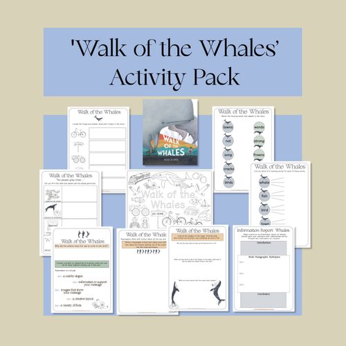 Resource preview 1 for 'Walk of the Whales' Activity Pack