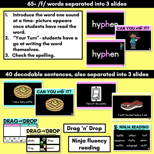 Resource preview 3 for Consonant Sound F PowerPoint - F FF PH