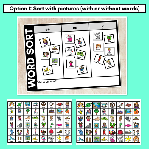 Resource preview 2 for LONG VOWEL E WORD SORT