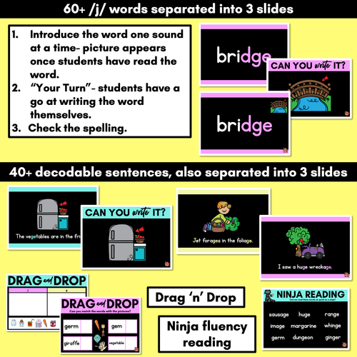 Resource preview 3 for Consonant Sound J PowerPoint - J G DGE GE