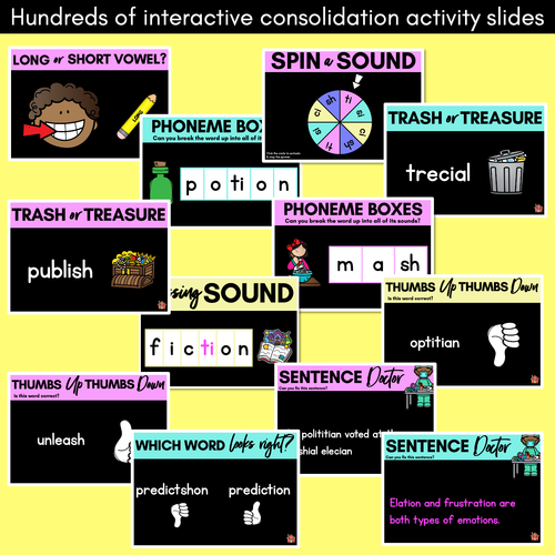 Resource preview 4 for Consonant Sound SH PowerPoint - SH TI CI SI